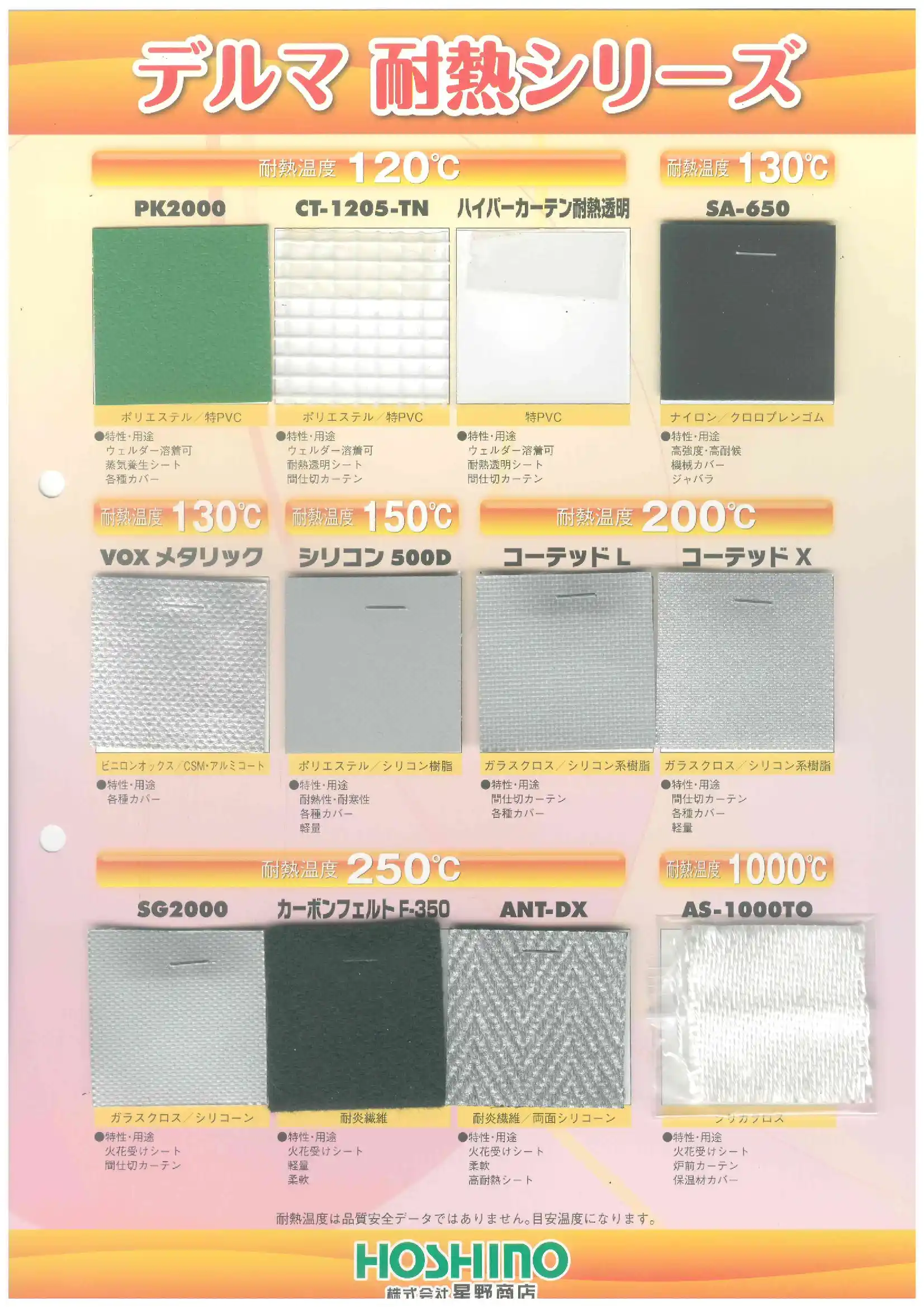 デルマ耐熱シリーズ