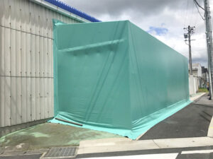 片流れテント②