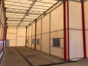 テント倉庫_シート張替え工事の写真③