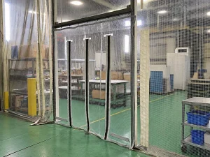 マグノゲートを内側の作業エリアから見た様子